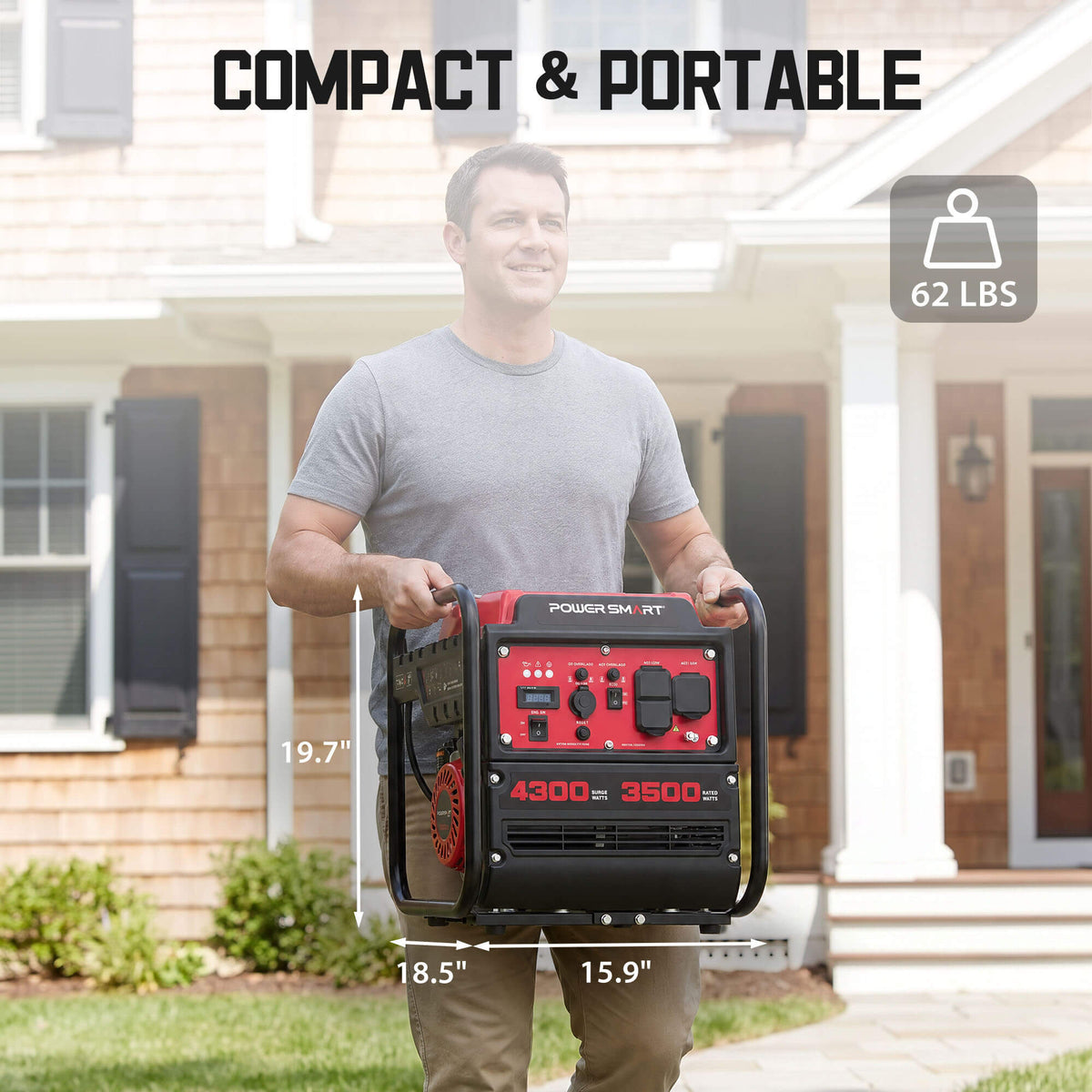 4300W Open Frame Gas Inverter Generator DB5041