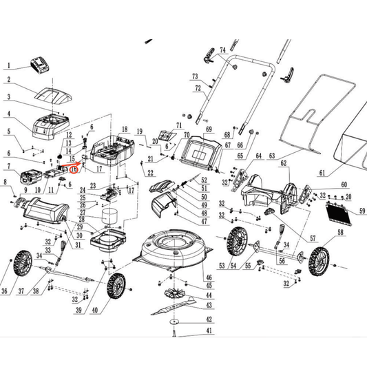 Lawn Mower Parts - Flat Washer M4, Stock#303042019
