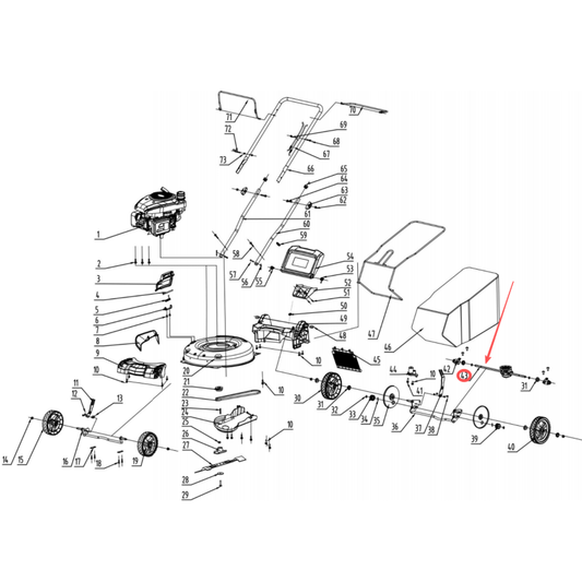 PowerSmart Lawn Mower Parts - Drive assembly, Stock#303240658