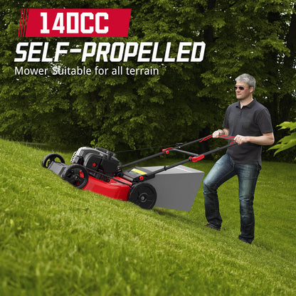 21 " 140cc Gas Self-Propelled Lawn Mower w/ BS E550 Engine B8721S1