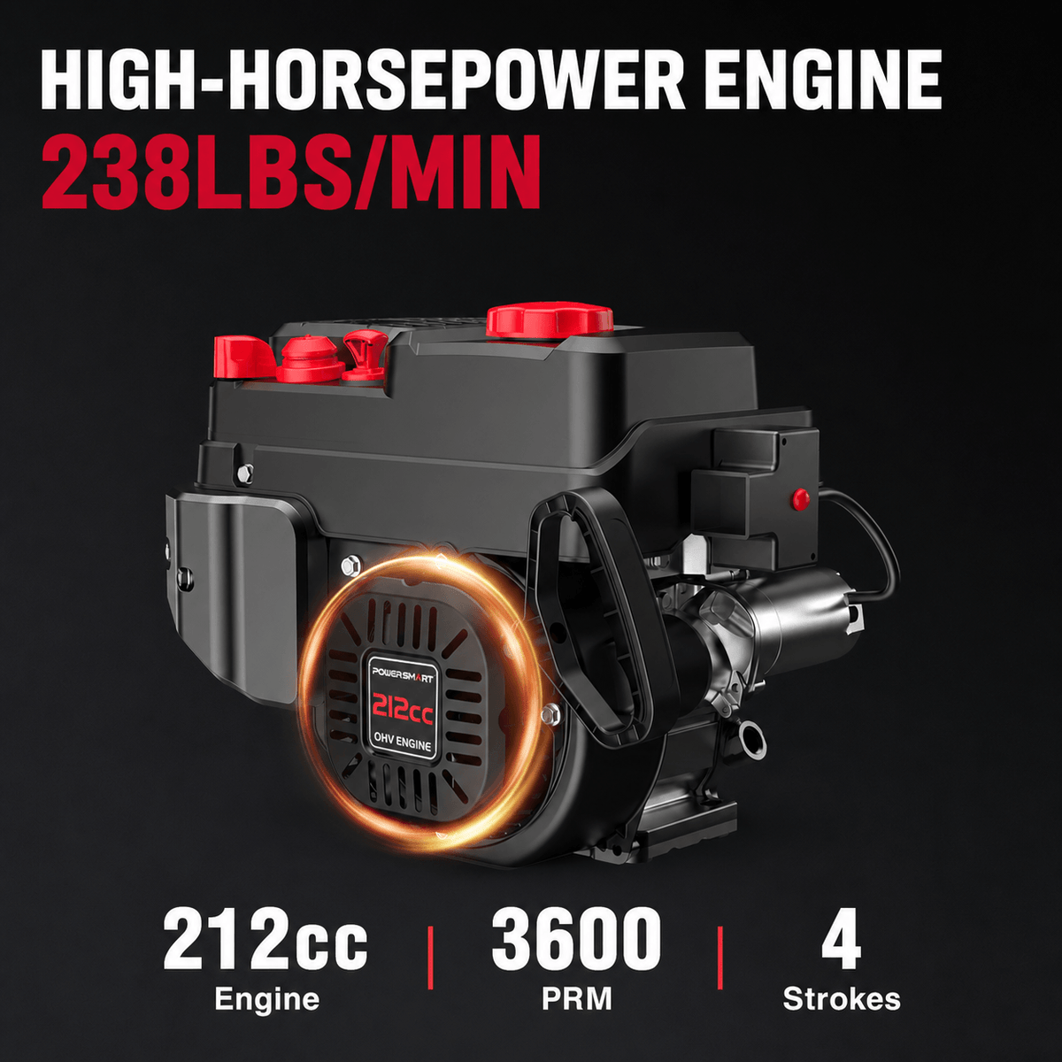 24'' 212cc Two Stage Self-Propelled Gas Snow Blower DB7109
