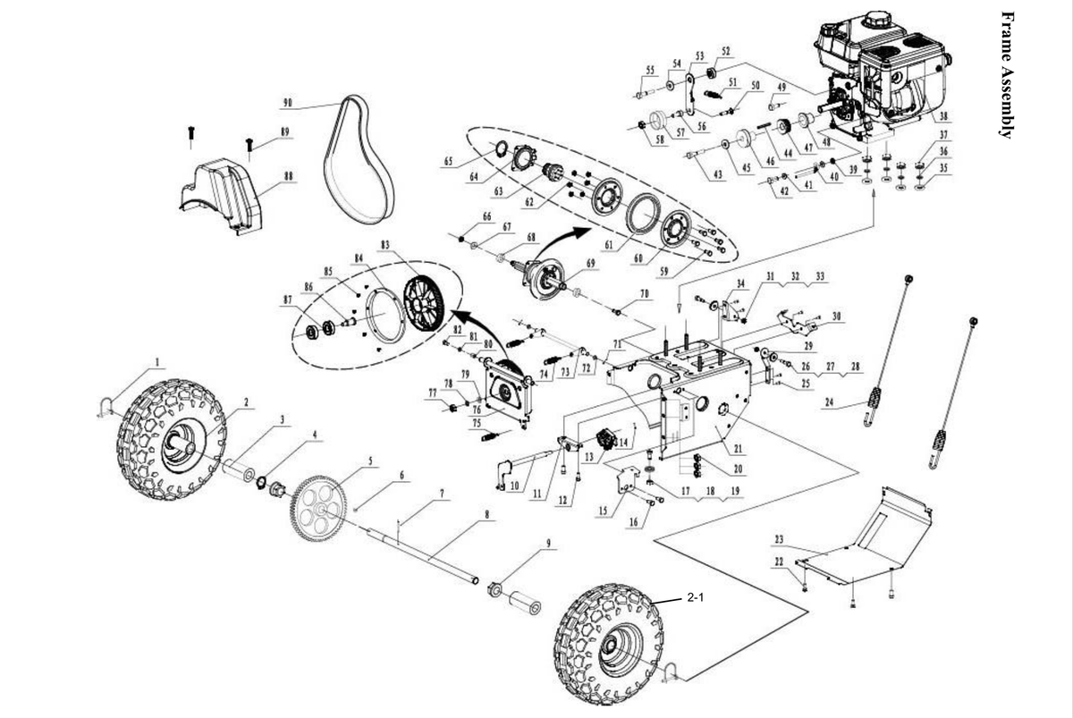 Snow Blower Parts - Extension Spring, Stock #303130072