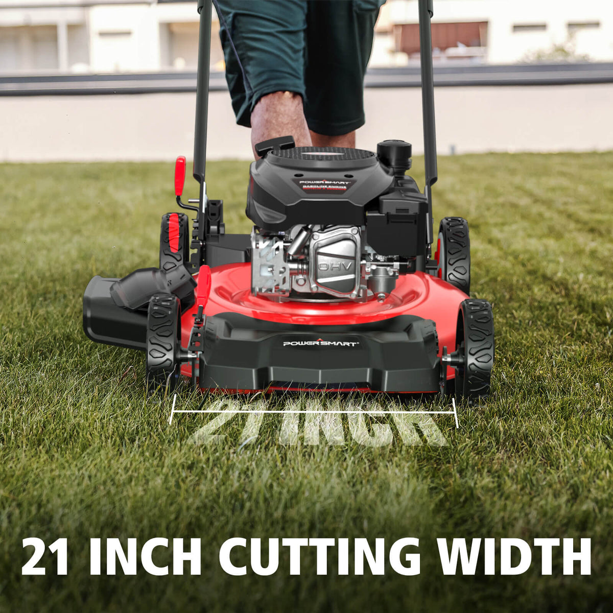 21'' 144cc Gas Push 2-in-1 Lawn Mower DV8621C