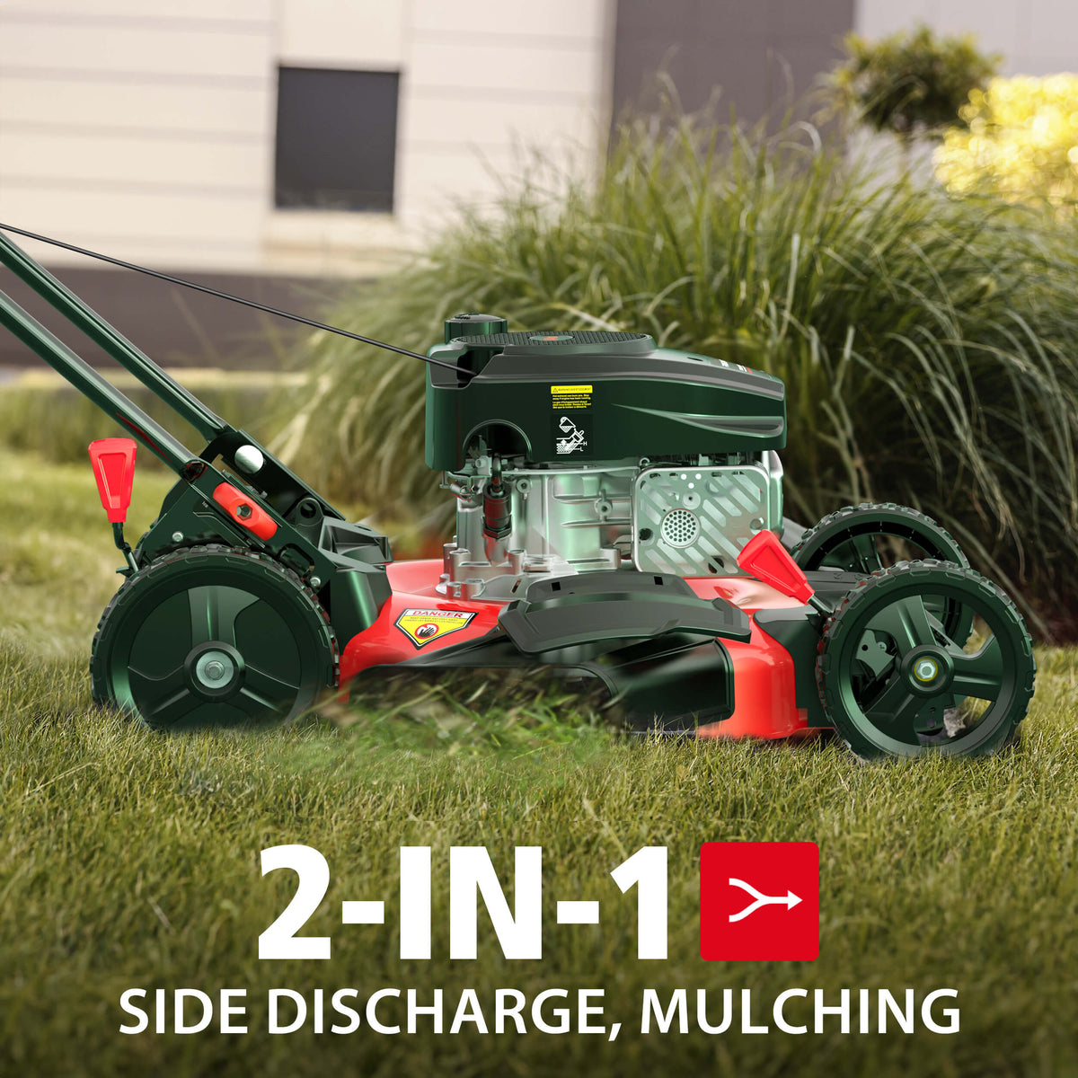 21'' 144cc Gas Push 2-in-1 Lawn Mower DV8621C