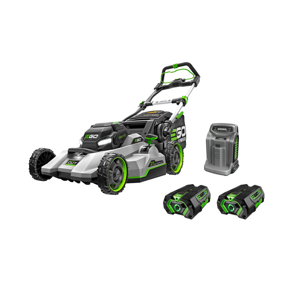EGO Power+ LM2132SP-2 21" Select Cut™ Mower with Touch Drive™ Self Propelled Technology with 2 x 4.0Ah Batteries and 550W Rapid Charger