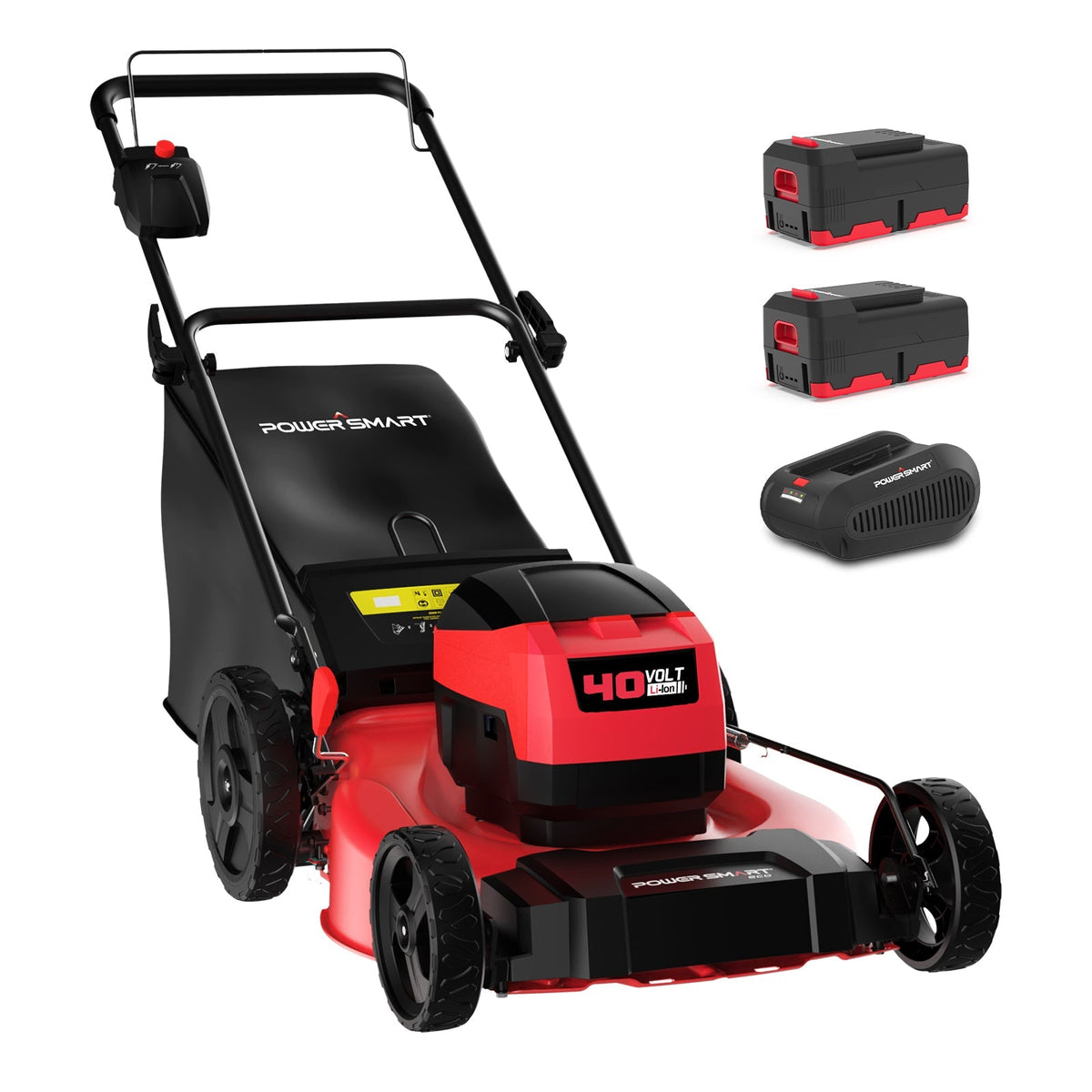 40V 21" Cordless Push Lawn Mower w/ Two 40V Batteries MB2400B