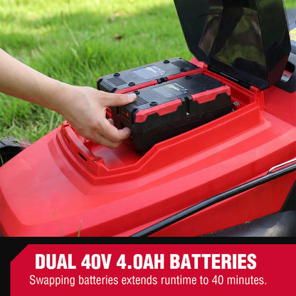 40V 20” Self-propelled Lawn Mower w/ Two 4.0Ah Battery MB2420SA
