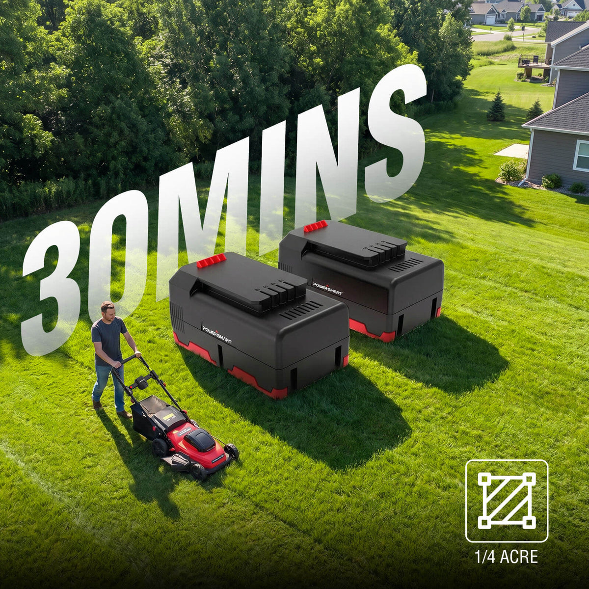40V 20” Self-propelled Lawn Mower w/ Two 4.0Ah Battery MB2420SA