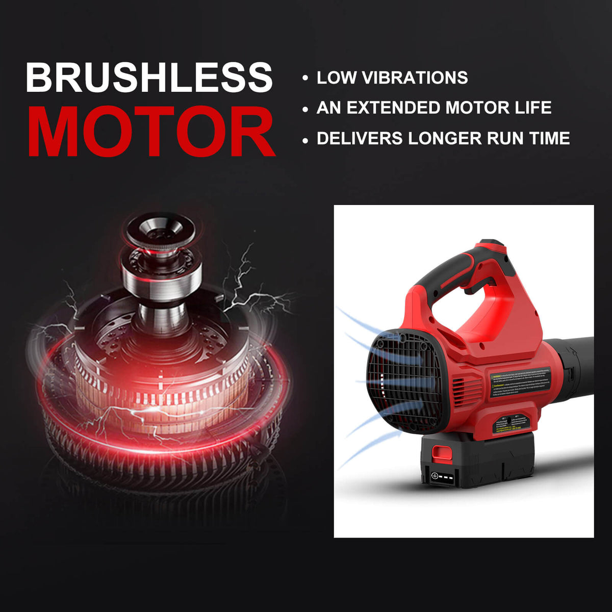 450CFM Cordless Leaf Blower w/ 40V 4.0Ah Battery and Charger MB2450A