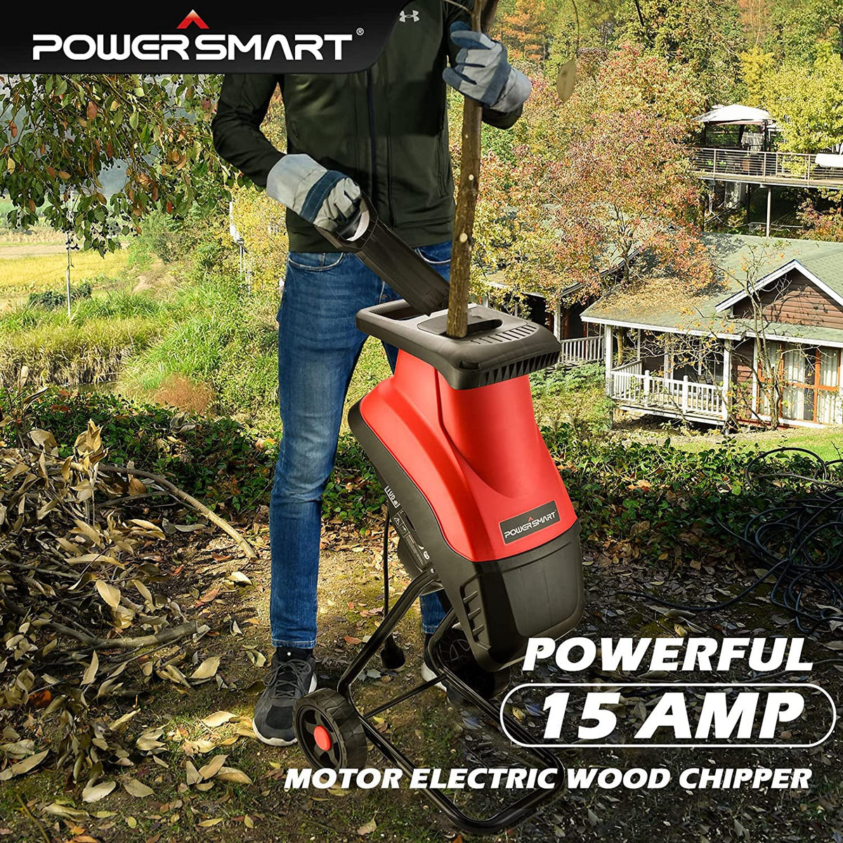 15Amp Electric Wood Chipper PS10