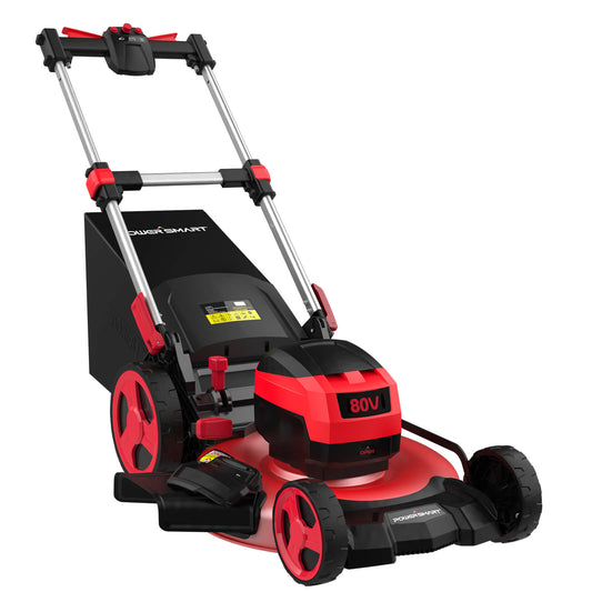 80V 22" Brushless Cordless Self-propelled Lawn Mower w/ Battery & Charger PS76822SRB