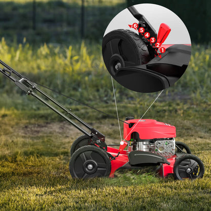 21'' 144cc Gas Push 2-in-1 Lawn Mower V8721C