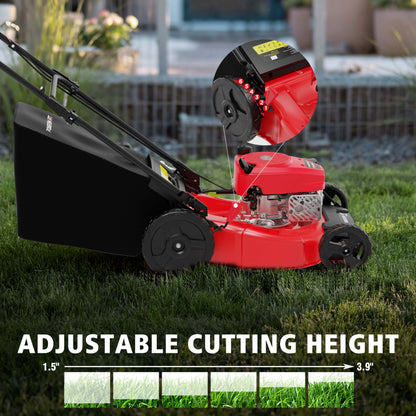 21" 144cc Gas Push 3-in-1 Lawn Mower V8721P
