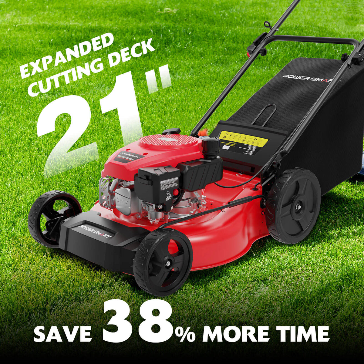 21" 144cc Gas Push 3-in-1 Lawn Mower V8721P