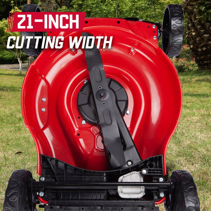 21" 140cc Gas Push Lawn Mower w/ Briggs ＆ Stratton 550EX Engine B8721P
