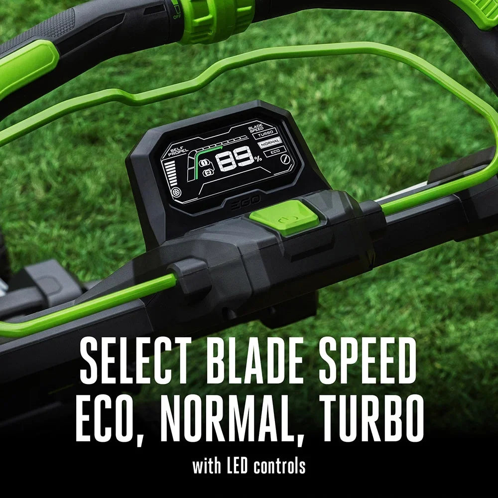 EGO LM2244SP-2 22'' Super Composite Mower with Peak Power™ Includes Select Cut™ and Touch Drive Self-Propelled Systems with (2) 6Ah Batteries and Dual Port Charger