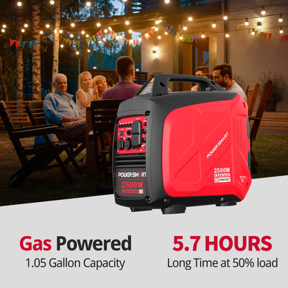 2500W Inverter Gas Generator w/ CO Alert HB5020C