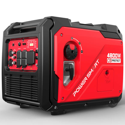 4800W Inverter Generator w/ Wheels Handle Kit & CO Alert HB5046C
