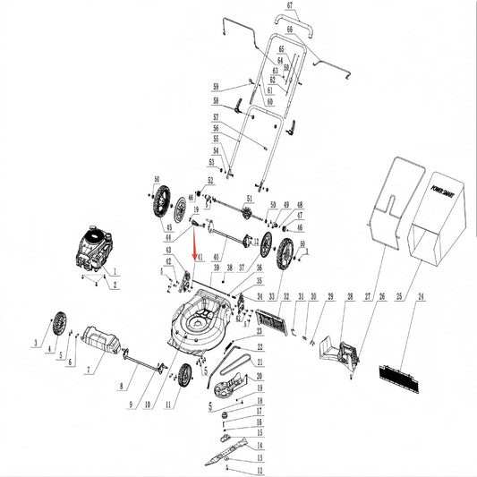 Lawn Mower Parts - Rivet M8, Stock #18013368