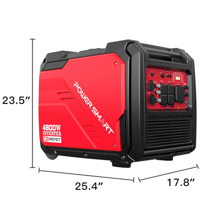 4800W Inverter Generator w/ Electric Start,CO Alert PS5046CE